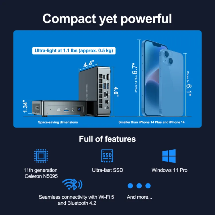 GEEKOM Mini Air11 Mini PC is compact yet powerful