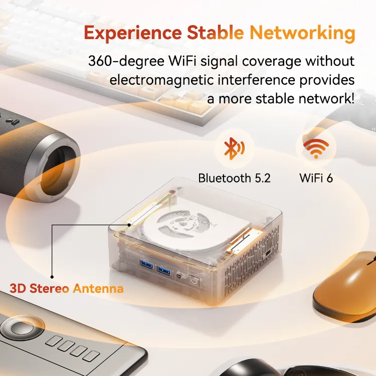 GEEKOM A5 Mini PC with stable networking