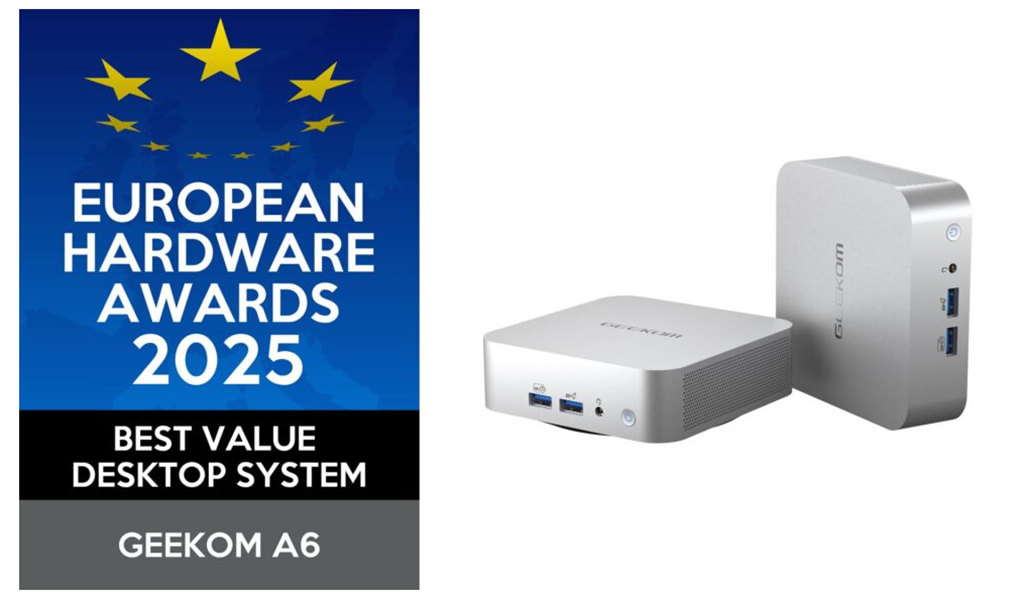 GEEKOM A6 Honored as Best Value Desktop System
