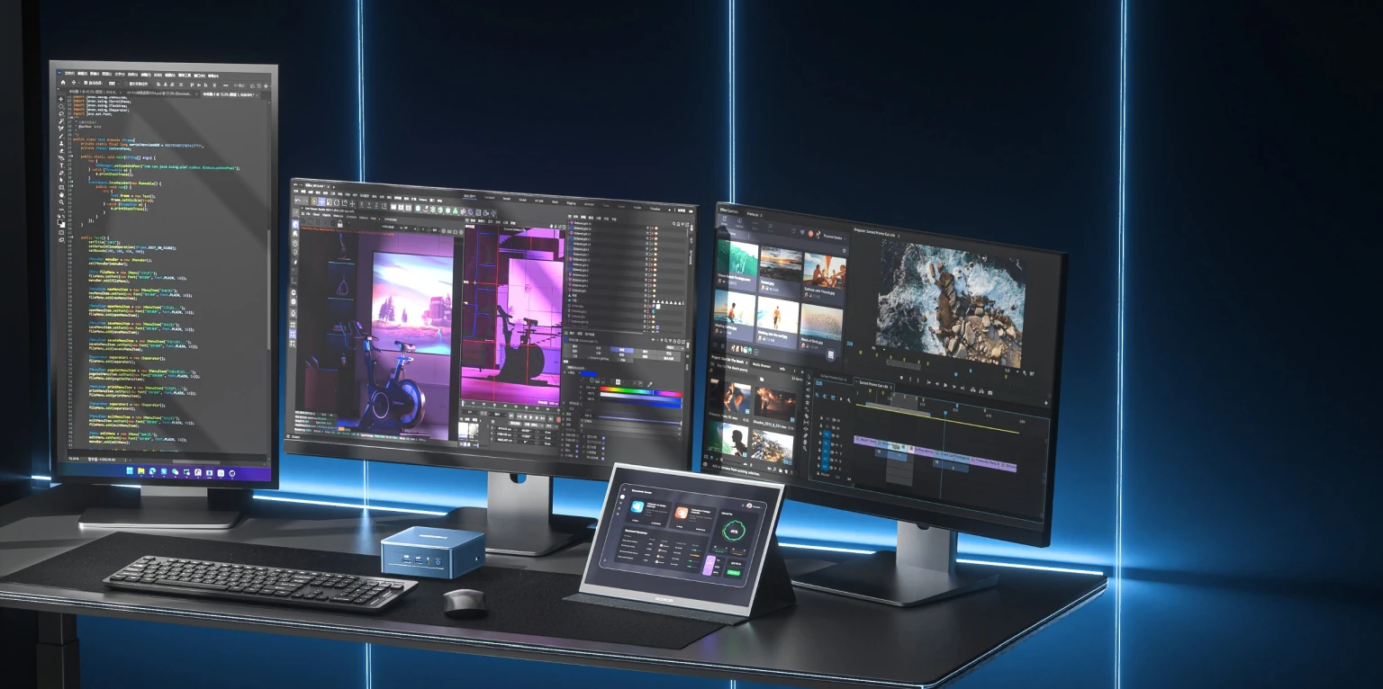 GEEKOM Mini IT12 2025 Edition Mini PC support Four Independent 4K Display Outputs