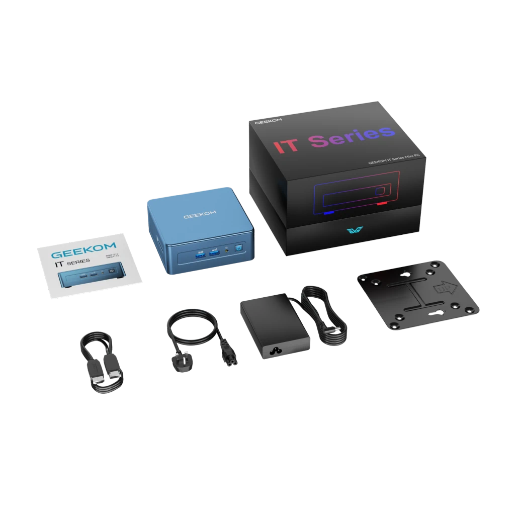 packing list of GEEKOM Mini IT12 2025 Edition Mini PC