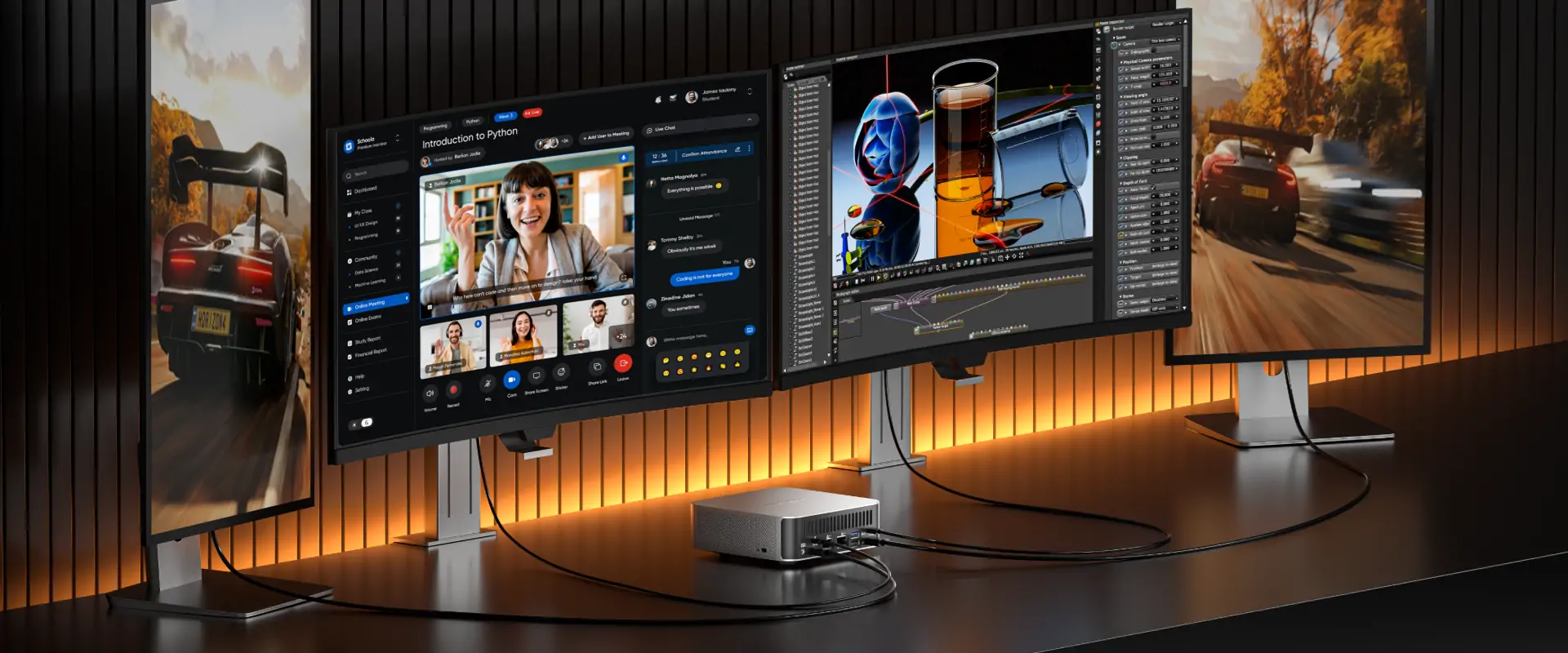 GEEKOM A9 Max AI Mini PC for multitasking in hybrid work