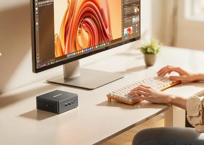 Mini PC on a modern desk